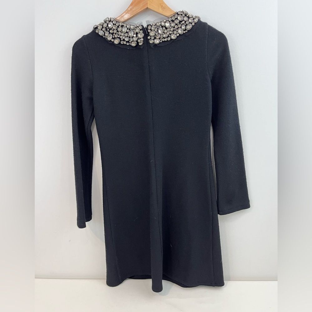 Vera Wang Embellished Wool Dress Size 2 - Picture 3 of 7